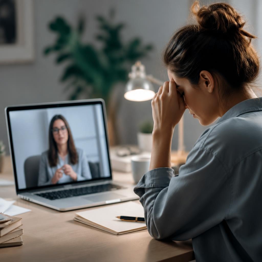 Quando a terapia online é indicada para sintomas de burnout?